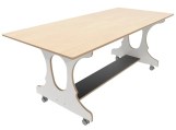 Tafel berken met wit onderstel Tangara Groothandel voor de Kinderopvang Kinderdagverblijfinrichting3